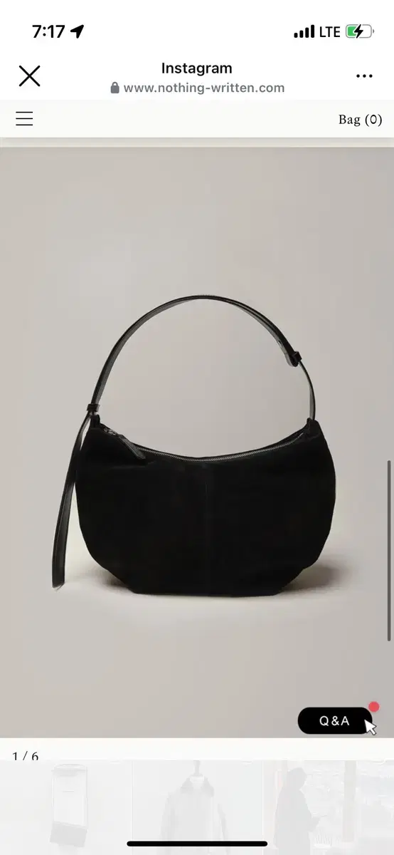 낫띵리튼 호보백  Shoulder leather bag